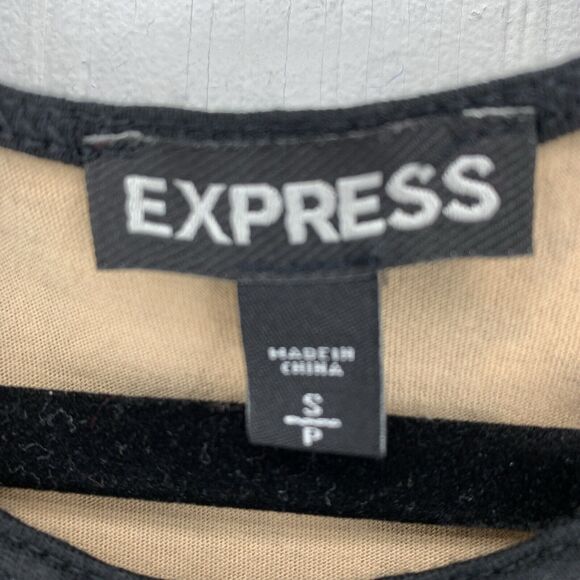 Express Womens Small Tank Cami Top Whimsy Goth Floral Lace Boho Festival Black - Picture 4 of 7